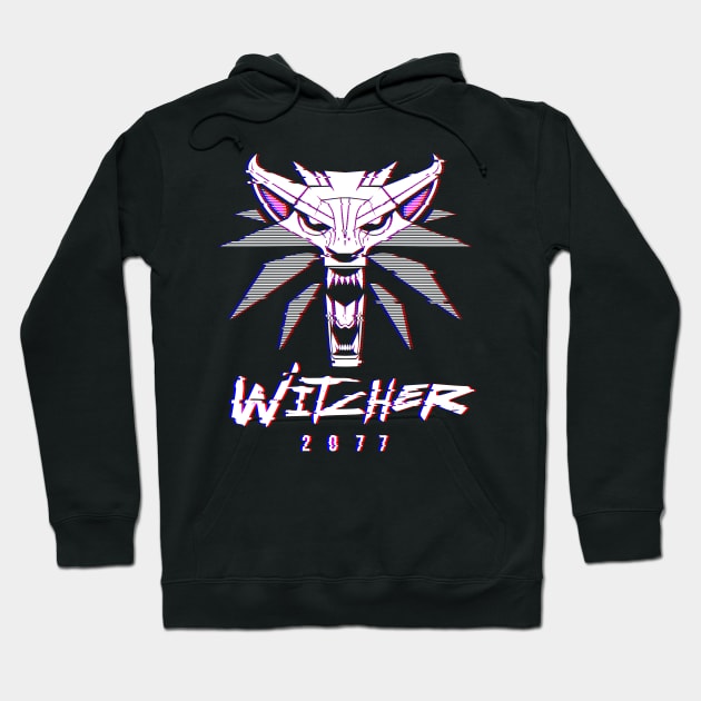 White Wolf 2077 Hoodie by Glassstaff